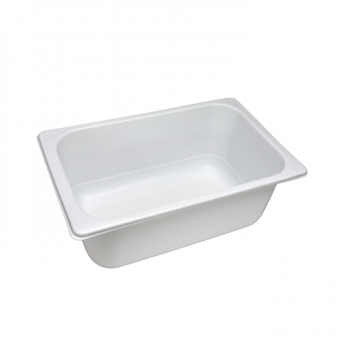 Custom 2.5L PP White Rectangular Ice Cream Container with PP Film Heat Sealable For Gelato Yogurt & Frozen Dessert
