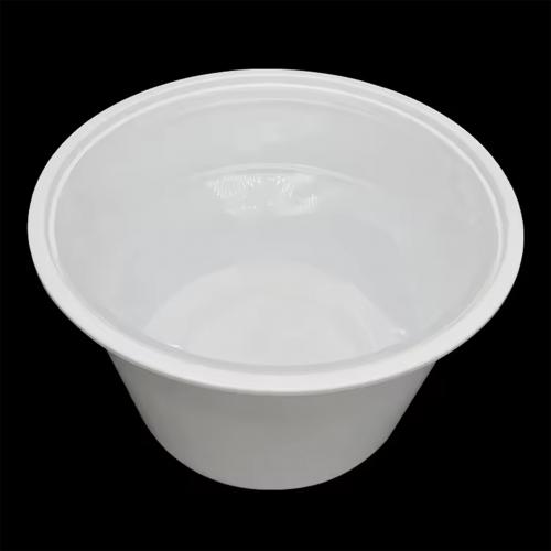 1200/1450ml Round 2 Layer Take Away Food Container Disposable Plastic Snack Soup Bowl