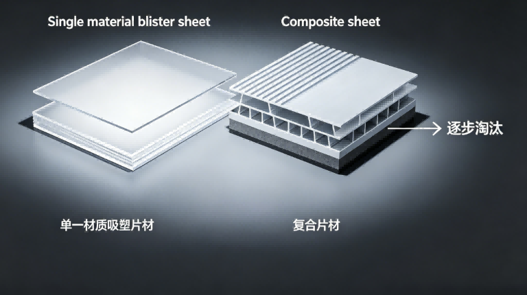 Single material integrated structure, gradually phasing out traditional multi-layer composite materials