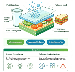 Food safety issues in degradable packaging: Migration risks, FDA/EFSA regulations, and consumer awareness
